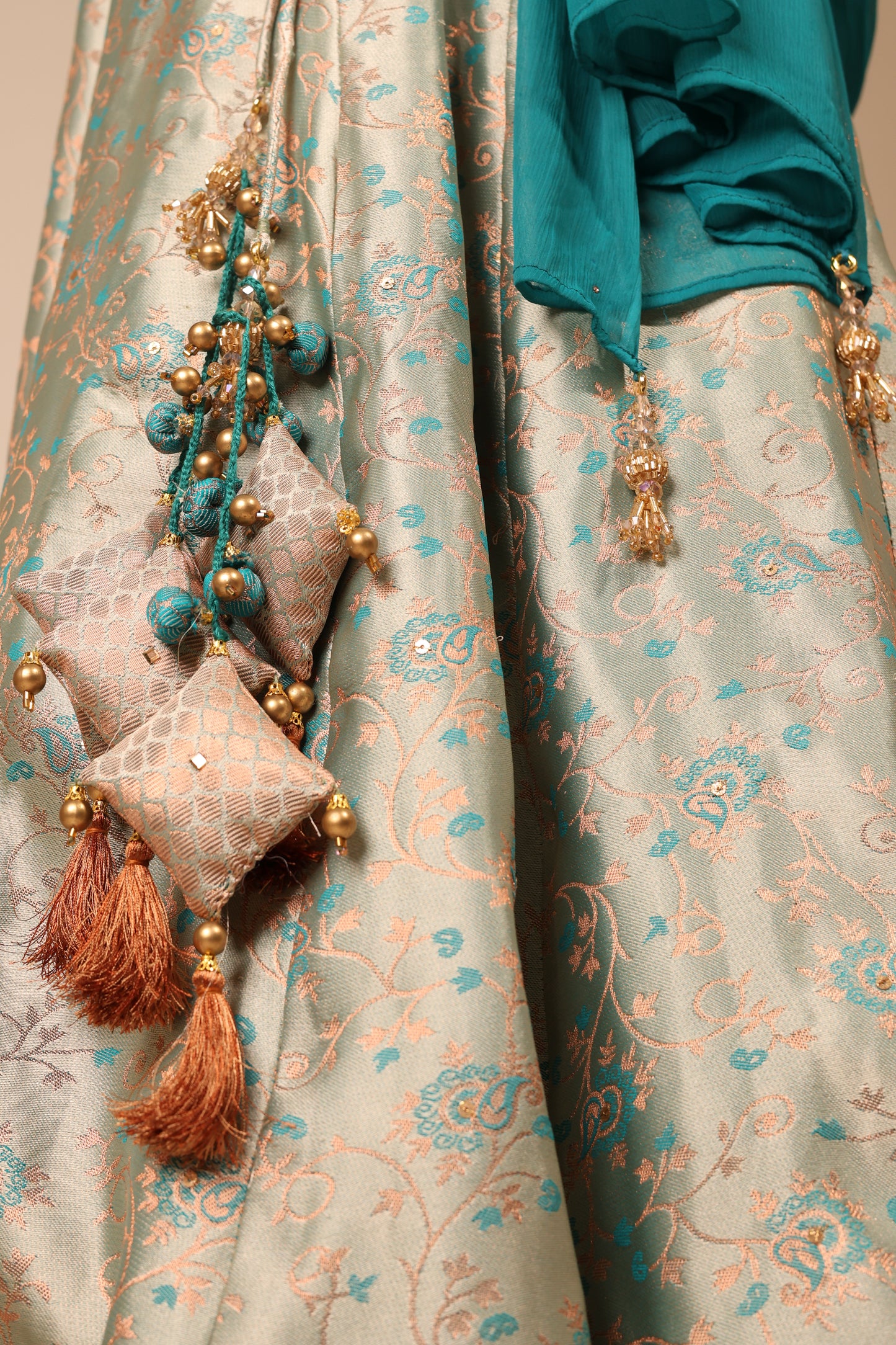 Kali Lehenga with Swarovski and Sequins Highlights