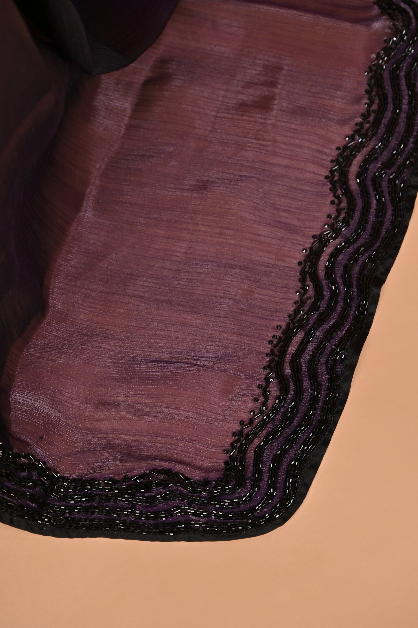 Royal Purple Designer Saree with Kardana Detailing