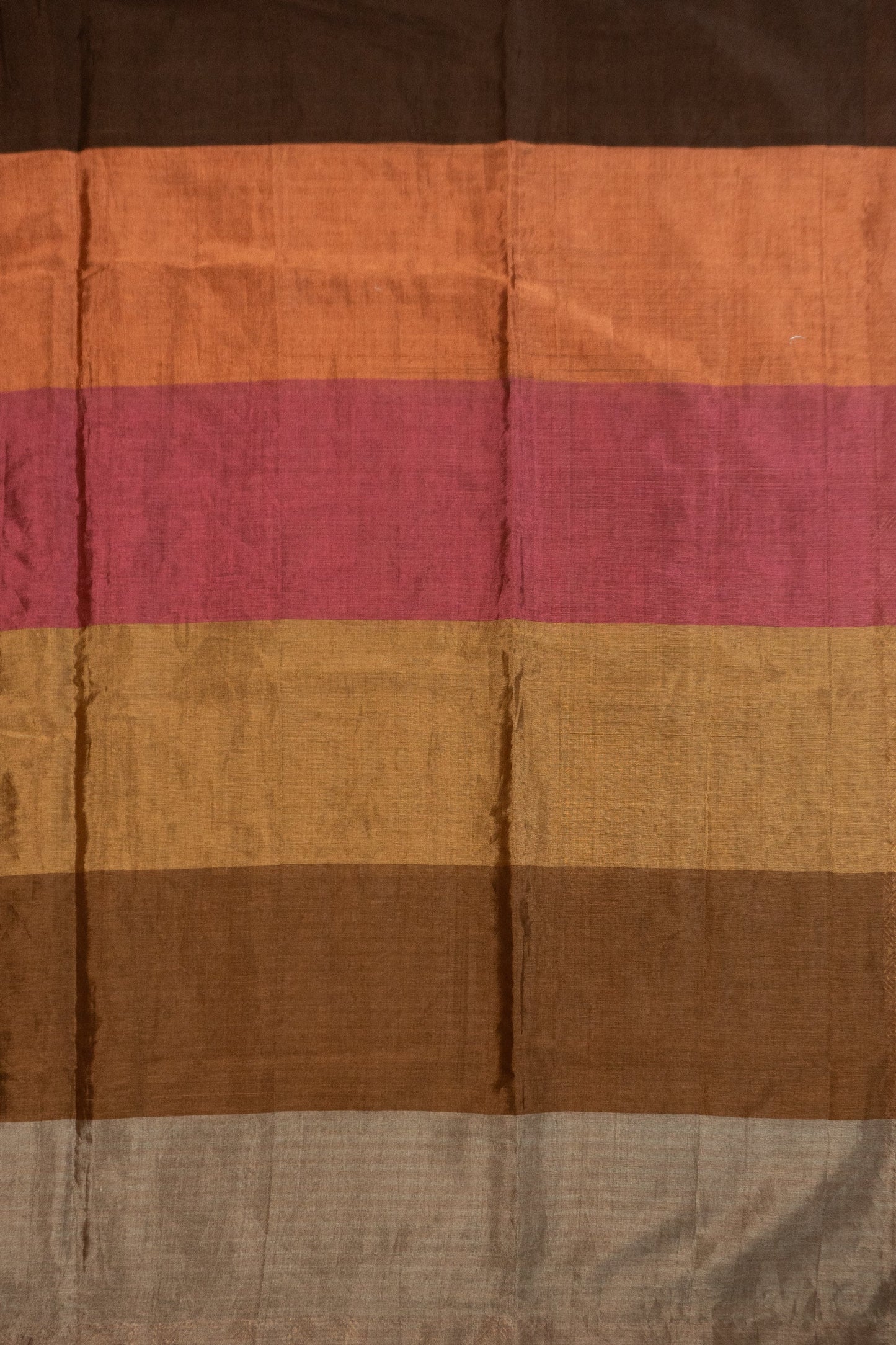 Chanderi Silk Tissue Saree in Five Colors with Brocade Facing All Over, Wearable Upside Down from Any Side