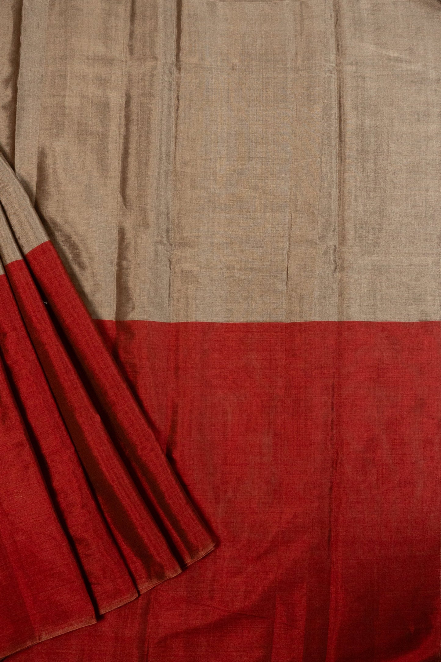 Two-Tone Chanderi Tissue Saree, Wearable Upside Down as Desired