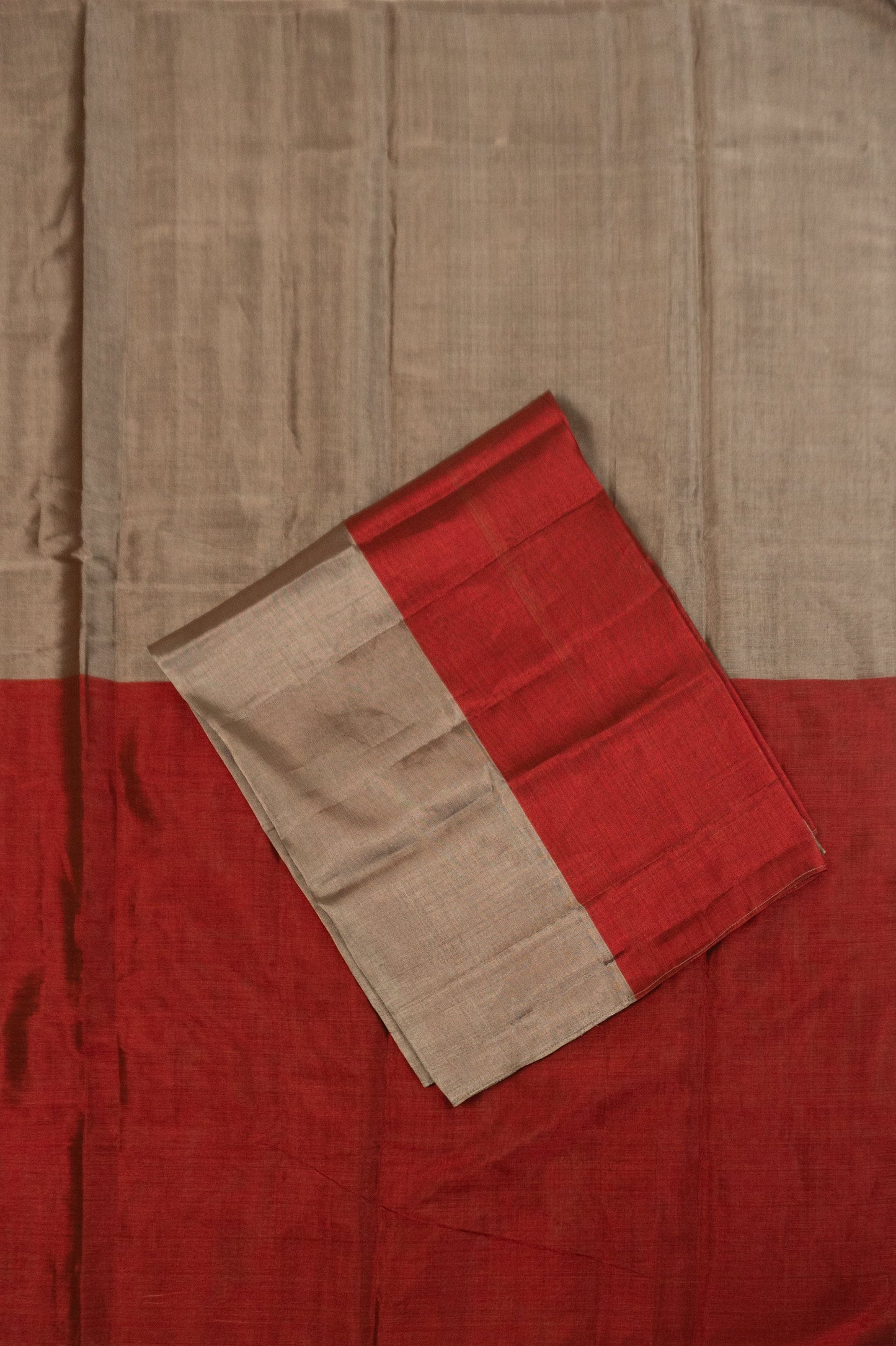 Two-Tone Chanderi Tissue Saree, Wearable Upside Down as Desired
