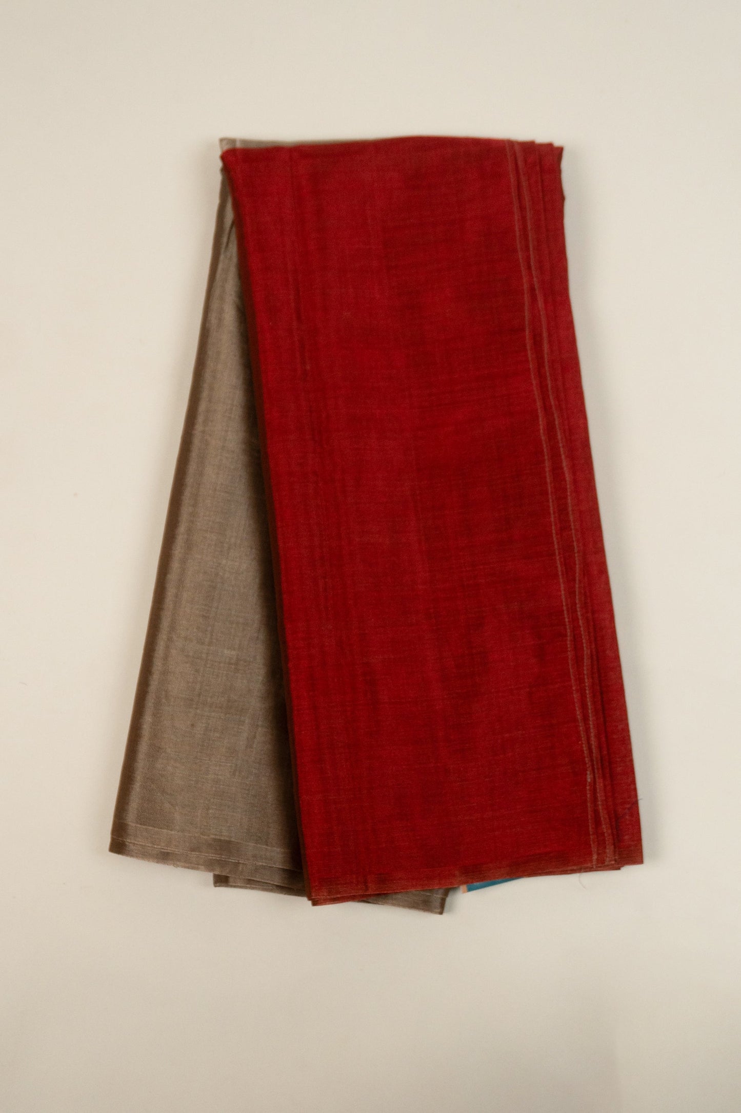 Two-Tone Chanderi Tissue Saree, Wearable Upside Down as Desired